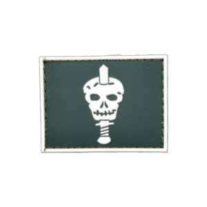 Comandos Gola Exército emborrachado verde com branco