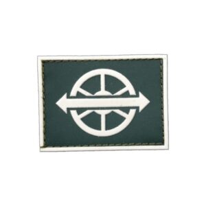Motorista Gola Exército emborrachado verde com branco