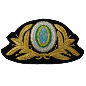 Crachá quepe Oficial masculino Exército com linha nacional. BK0275A