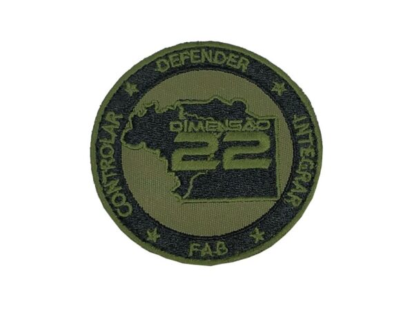 Emblema Dimensão 22 verde bordado cód. BK2672V