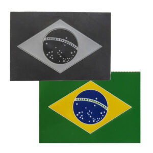 Bandeira emborrachada Brasil (Unid.)