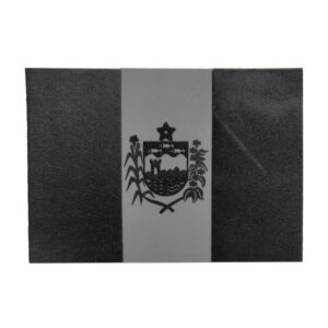 Bandeira do Alagoas, emborrachada, preto com cinza