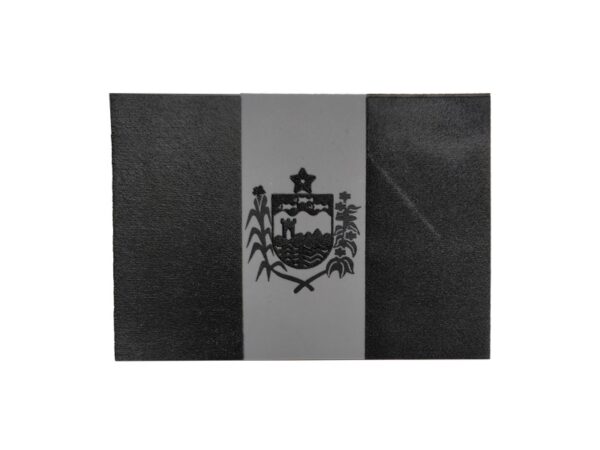 Bandeira do Alagoas, emborrachada, preto com cinza