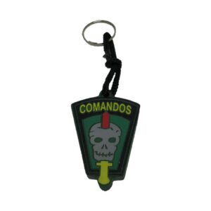Chaveiro Comandos emborrachado.