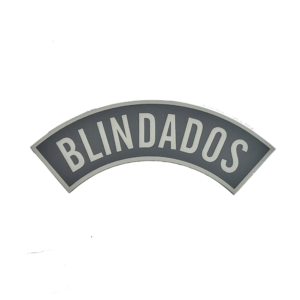 Tarjeta emborrachada Blindados, preta com cinza