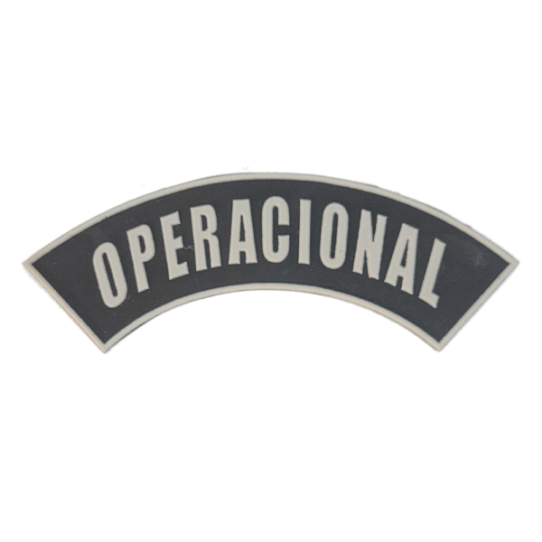 Tarjeta emborrachada Operacional, preta com cinza