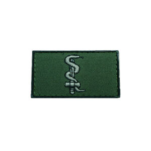 DISTINTIVO MÉDICO BORDADO EB C/ FECHO DE CONTATO - CÓD. BK4788