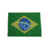 Bandeira do Brasil bordada colorida 80x57mm e fecho de contato. BK4787-1