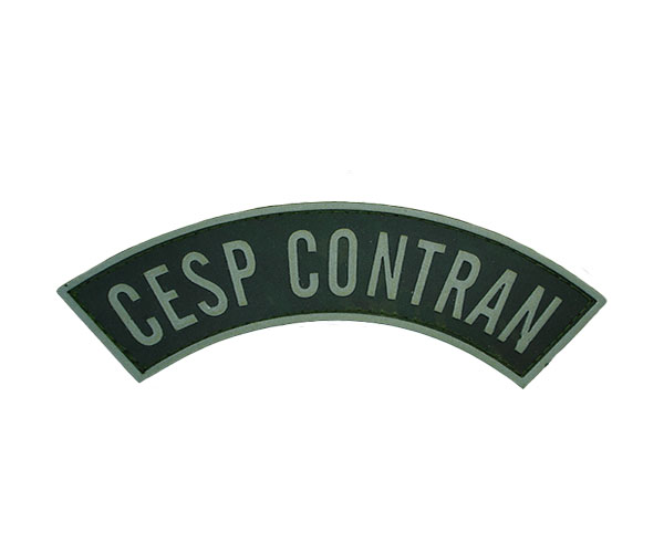 TARJETA EMBORRACHADA CESP COTRAN, PRETA COM CINZA.