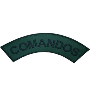 Tarjeta emborrachada comandos, verde com preto, cód. bk 102