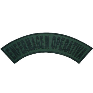 TARJETA EMBORRACHA ENFERMAGEM OPERATIVA, VERDE COM PRETO, CÓD. BK 825