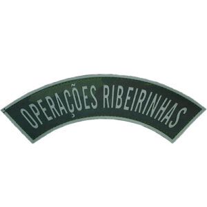 TARJETA EMBORRACHADA OPERAÇÕES RIBEIRINHAS, CAMUFLADA COM CINZA OU VERDE COM CINZA, CÓD. BK 652